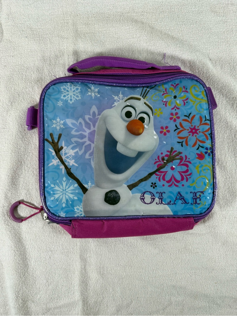 Disney Olaf Kids Lunch Bag - Purple, Blue